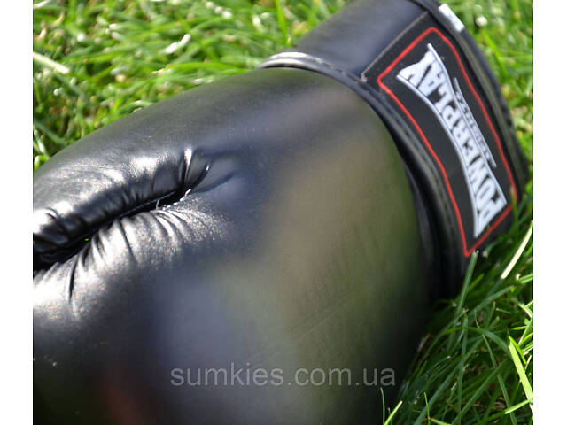 Боксерські рукавиці PowerPlay 3004 Classic Чорні 16 унцій - Фото 7