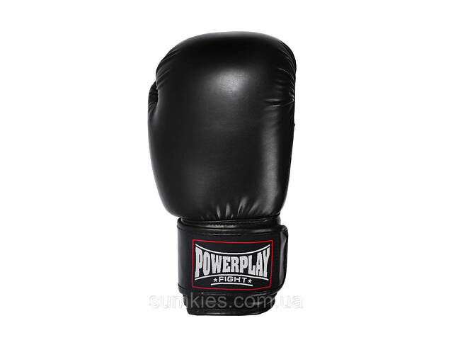 Боксерські рукавиці PowerPlay 3004 Classic Чорні 6 унцій - Фото 2