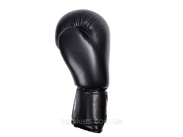 Боксерські рукавиці PowerPlay 3004 Classic Чорні 8 унцій - Фото 3