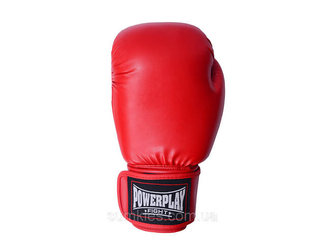 Боксерські рукавиці PowerPlay 3004 Classic Червоні 16 унцій - Фото 2