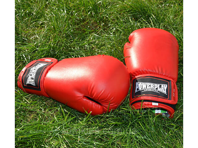 Боксерські рукавиці PowerPlay 3004 Classic Червоні 16 унцій - Фото 8