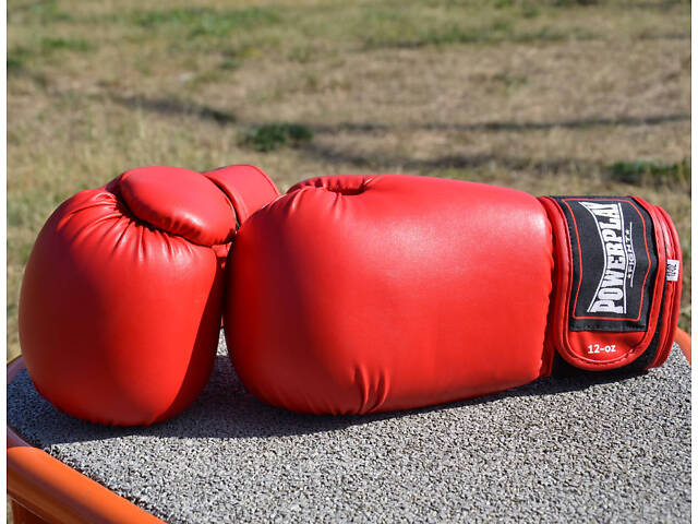 Боксерські рукавиці PowerPlay 3004 Classic Червоні 18 унцій - Фото 6