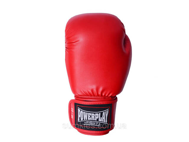 Боксерські рукавиці PowerPlay 3004 Classic Червоні 8 унцій - Фото 2
