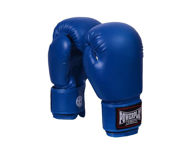 Боксерские перчатки PowerPlay 3004 Classic Синие 18 унций - Фото 5