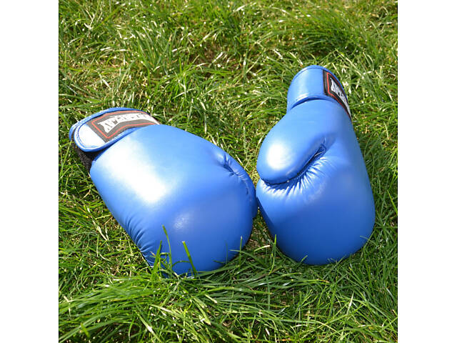 Боксерские перчатки PowerPlay 3004 Classic Синие 18 унций - Фото 9