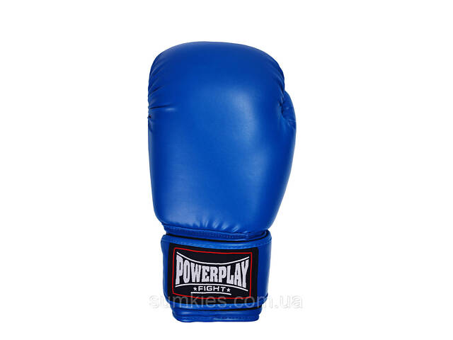 Боксерські рукавиці PowerPlay 3004 Classic Сині 8 унцій - Фото 2
