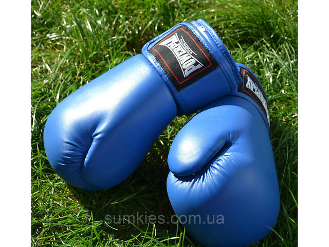 Боксерські рукавиці PowerPlay 3004 Classic Сині 8 унцій - Фото 10