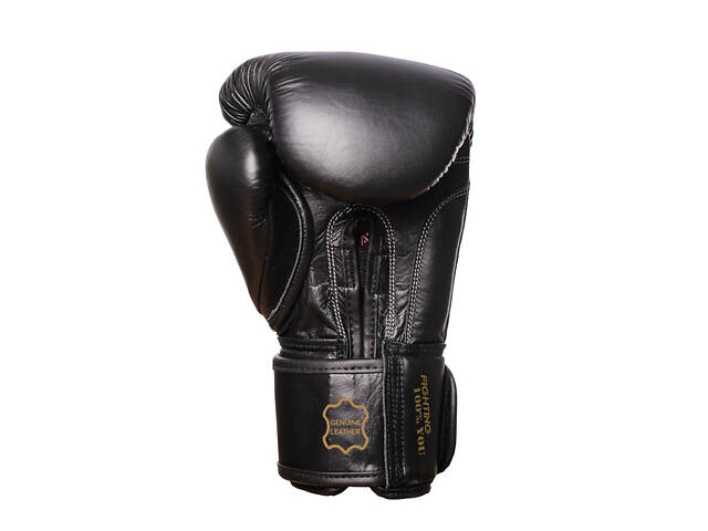 Боксерські рукавиці PowerPlay 3014 Indiana Чорні (натуральна шкіра) 12 унцій - Фото 3