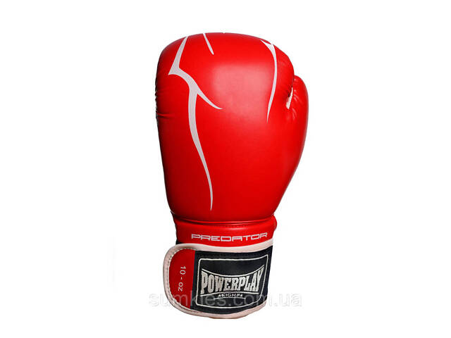 Боксерські рукавиці PowerPlay 3018 Jaguar Червоні 10 унцій - Фото 3
