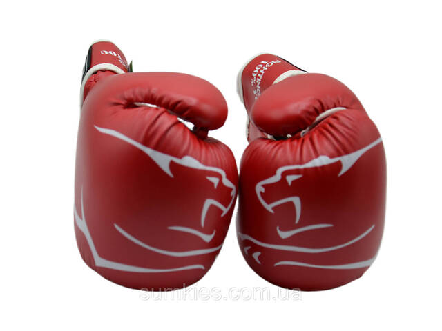 Боксерські рукавиці PowerPlay 3018 Jaguar Червоні 14 унцій - Фото 9