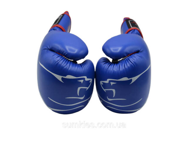 Боксерські рукавиці PowerPlay 3018 Jaguar Сині 12 унцій - Фото 8