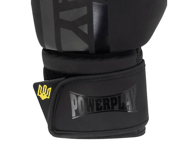 Боксерські рукавиці PowerPlay 3021 Ukraine Чорні 10 унцій - Фото 7