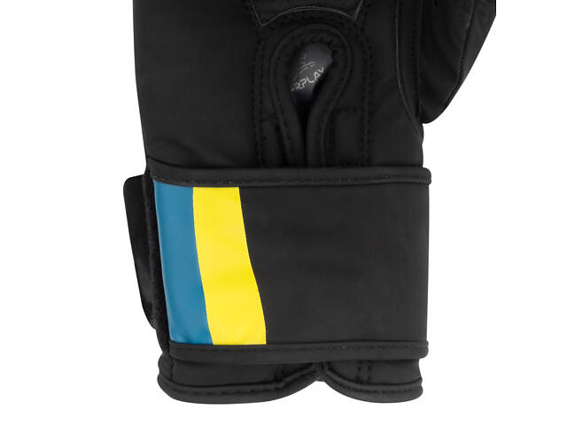 Боксерські рукавиці PowerPlay 3021 Ukraine Чорні 10 унцій - Фото 8
