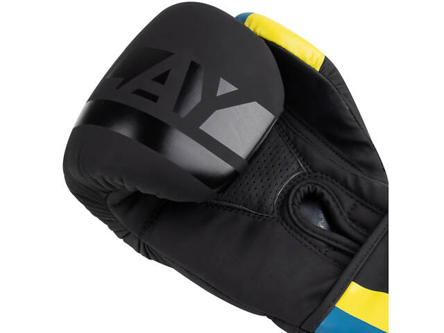 Боксерські рукавиці PowerPlay 3021 Ukraine Чорні 10 унцій - Фото 9