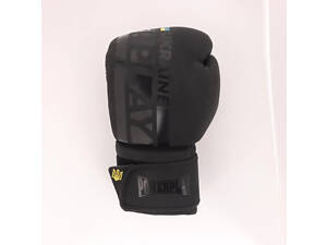 Боксерские перчатки PowerPlay 3021 Ukraine 12 унций (Черные)