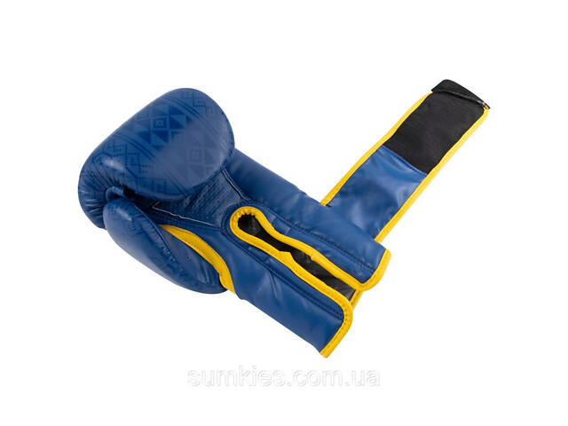 Боксерські рукавиці PowerPlay 3021 Ukraine Синьо-Жовті 12 унцій - Фото 9