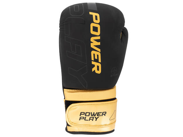 Боксерські рукавиці PowerPlay 3024 Ultra Mat Чорно-Золоті 8 унцій - Фото 2