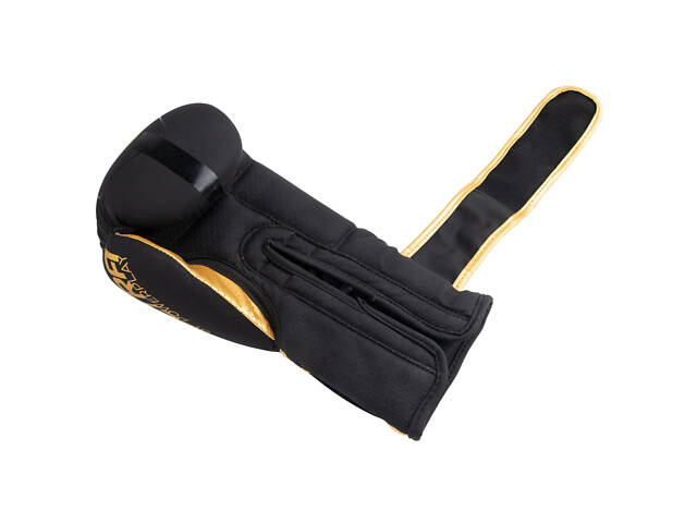 Боксерські рукавиці PowerPlay 3024 Ultra Mat Чорно-Золоті 8 унцій - Фото 6