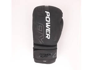 Боксерские перчатки PowerPlay 3024 Ultra Mat Черно-Белые 10 унций