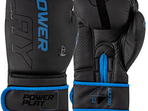 Боксерські рукавиці PowerPlay 3024 Ultra Mat Чорно-Темно сині 10 унцій