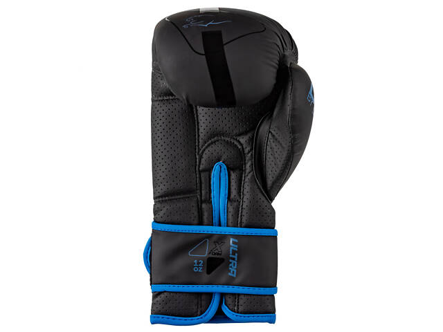 Боксерські рукавиці PowerPlay 3024 Ultra Mat Чорно-Темно сині 14 унцій - Фото 7