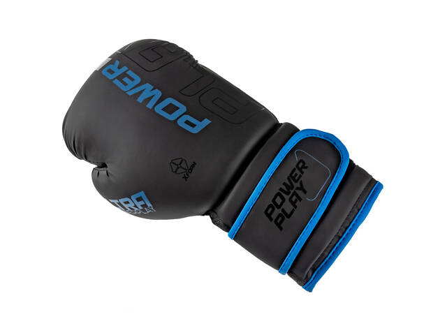 Боксерські рукавиці PowerPlay 3024 Ultra Mat Чорно-Темно сині 14 унцій - Фото 8