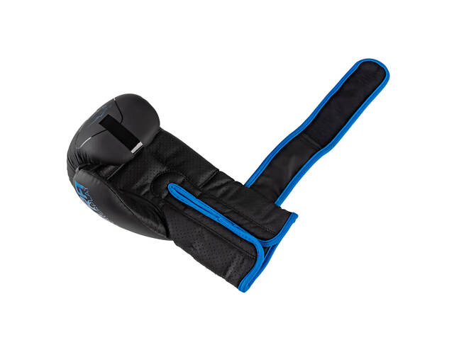 Боксерські рукавиці PowerPlay 3024 Ultra Mat Чорно-Темно сині 14 унцій - Фото 10