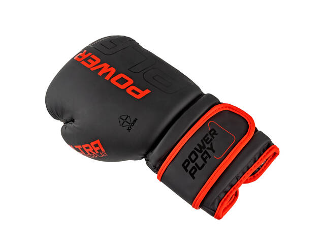 Боксерські рукавиці PowerPlay 3024 Ultra Mat Чорно-Червоні 10 унцій - Фото 8