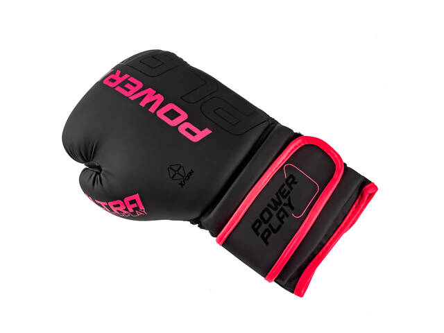 Боксерські рукавиці PowerPlay 3024 Ultra Mat Чорно-Рожеві 12 унцій - Фото 8