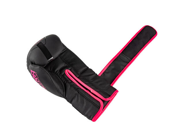 Боксерські рукавиці PowerPlay 3024 Ultra Mat Чорно-Рожеві 12 унцій - Фото 10