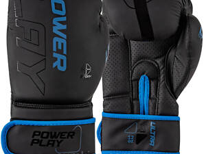 Боксерські рукавиці PowerPlay 3024 Ultra Mat Чорно-Темно сині 8 унцій