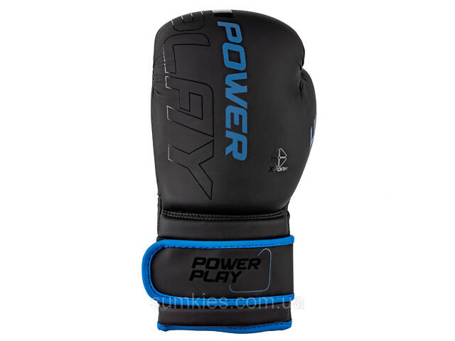 Боксерські рукавиці PowerPlay 3024 Ultra Mat Чорно-Темно сині 14 унцій - Фото 6