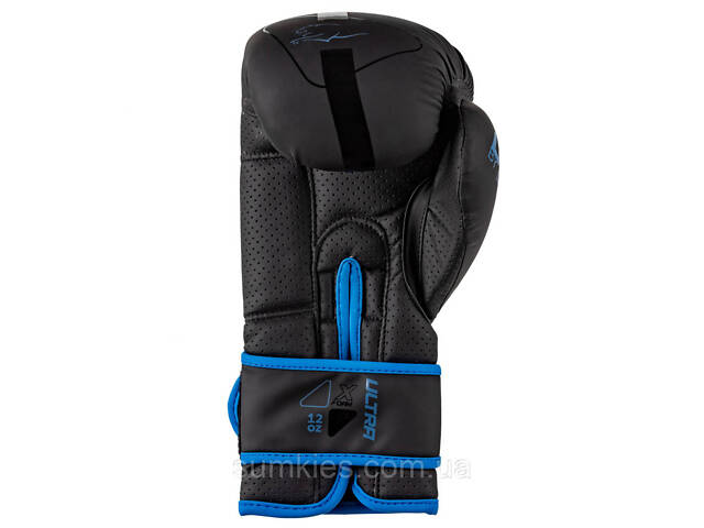 Боксерські рукавиці PowerPlay 3024 Ultra Mat Чорно-Темно сині 14 унцій - Фото 7