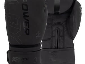 Боксерські рукавиці PowerPlay 3024 Ultra Mat Чорні 12 унцій