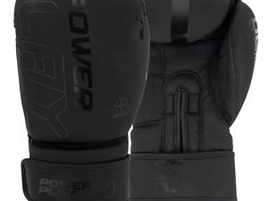 Боксерські рукавиці PowerPlay 3024 Ultra Mat Чорні 8 унцій