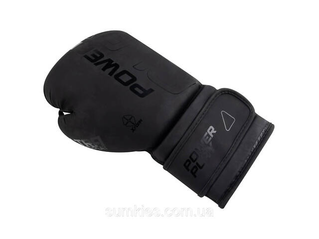 Боксерські рукавиці PowerPlay 3024 Ultra Mat Чорні 10 унцій - Фото 4