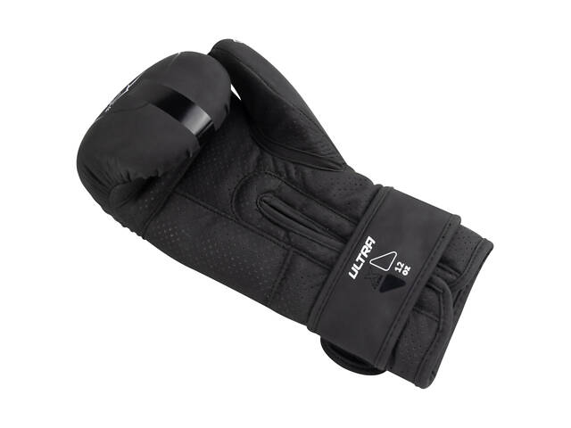 Боксерські рукавиці PowerPlay 3024 Ultra Mat Чорно-Білі 12 унцій - Фото 5