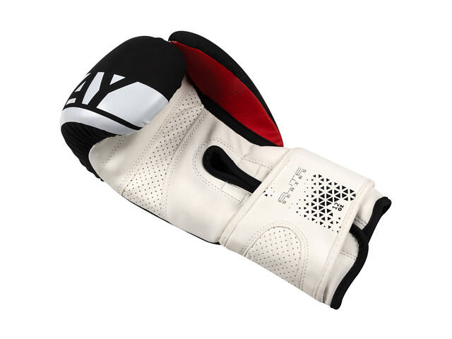 Боксерські рукавиці PowerPlay 3086 Matt Challenger Чорно-Білі 10 унцій - Фото 5