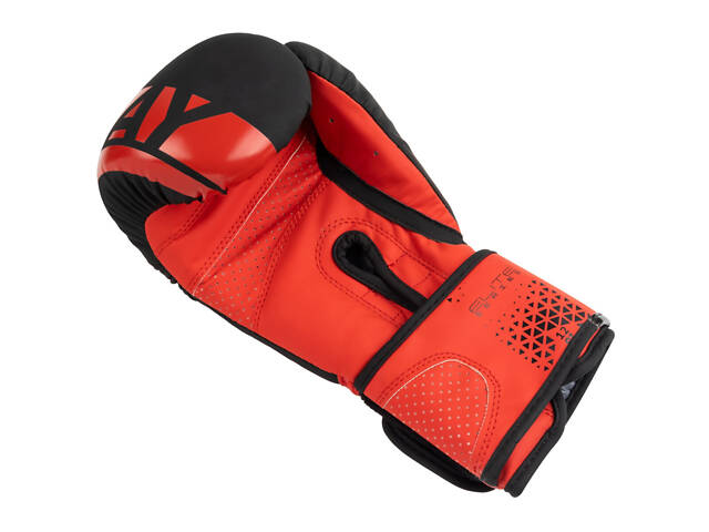Боксерские перчатки PowerPlay 3086 Matt Challenger 12 унций (Черно-Красные) - Фото 5
