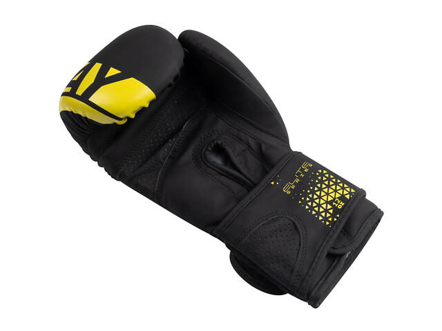 Боксерські рукавиці PowerPlay 3086 Matt Challenger Чорно-Жовті 14 унцій - Фото 5