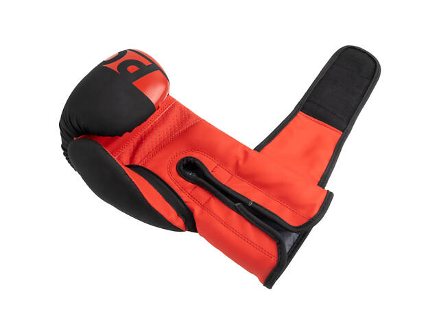 Боксерські рукавиці PowerPlay 3086 Matt Challenger Чорно-Червоні 14 унцій - Фото 6