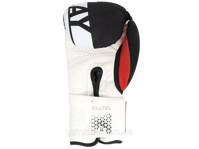 Боксерські рукавиці PowerPlay 3086 Matt Challenger Чорно-Білі 12 унцій - Фото 3