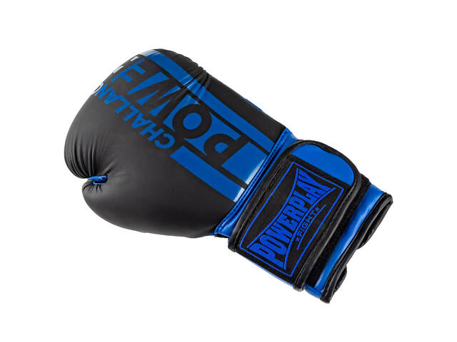 Боксерські рукавиці PowerPlay 3086 Matt Challenger Чорно-Сині 10 унцій - Фото 8
