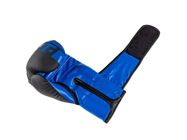 Боксерські рукавиці PowerPlay 3086 Matt Challenger Чорно-Сині 10 унцій - Фото 10