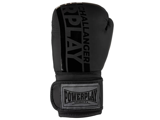 Боксерські рукавиці PowerPlay 3086 Matt Challenger Чорні 14 унцій - Фото 6