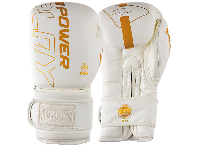 Боксерські рукавиці PowerPlay 3089 Alpha Білі 12 унцій - Фото 1