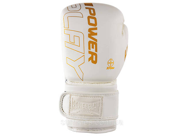 Боксерські рукавиці PowerPlay 3089 Alpha Білі 16 унцій - Фото 5