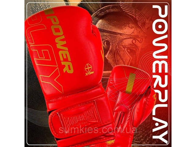 Боксерські рукавиці PowerPlay 3089 Alpha Червоні 10 унцій - Фото 2