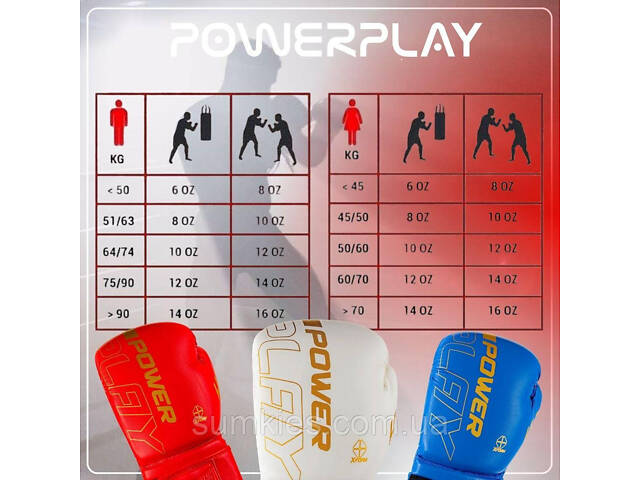 Боксерські рукавиці PowerPlay 3089 Alpha Червоні 10 унцій - Фото 10