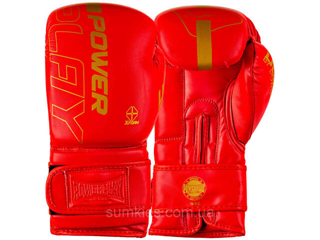 Боксерські рукавиці PowerPlay 3089 Alpha Червоні 14 унцій - Фото 1